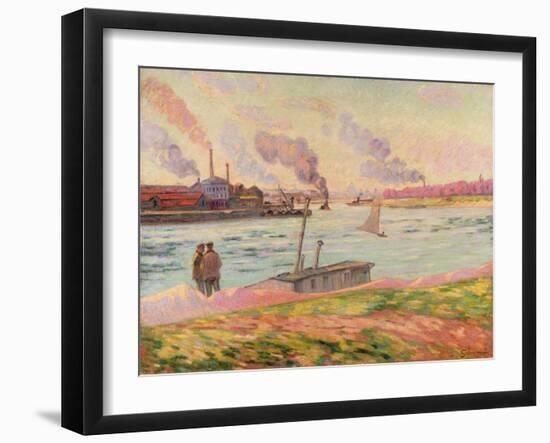 The Pointe D'Ivry, 1886-Armand Guillaumin-Framed Giclee Print