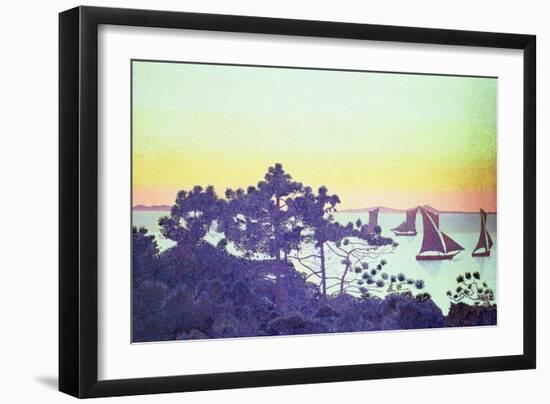 The Pointe De La Galere, 1891-92-Henri Edmond Cross-Framed Giclee Print