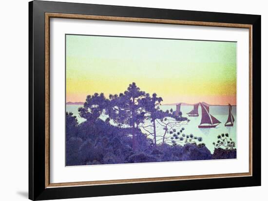 The Pointe De La Galere, 1891-92-Henri Edmond Cross-Framed Giclee Print