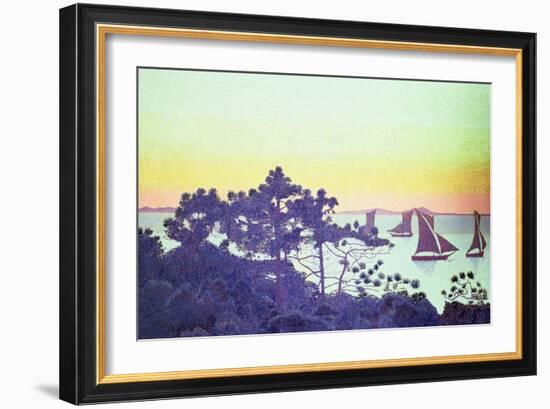 The Pointe De La Galere, 1891-92-Henri Edmond Cross-Framed Giclee Print