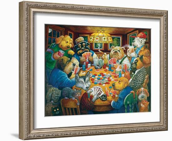 The Poker Club-Bill Bell-Framed Giclee Print