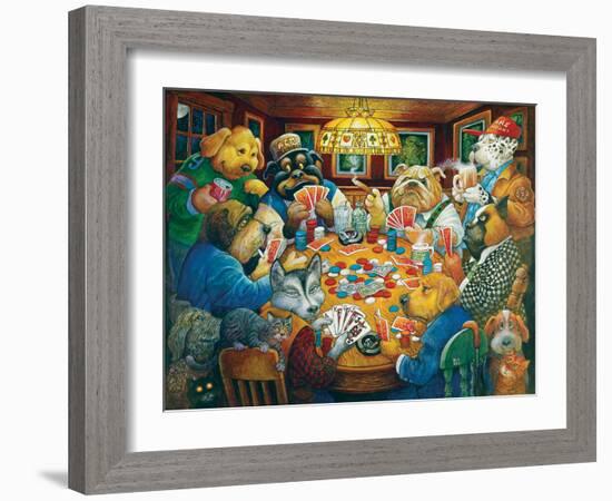 The Poker Club-Bill Bell-Framed Giclee Print