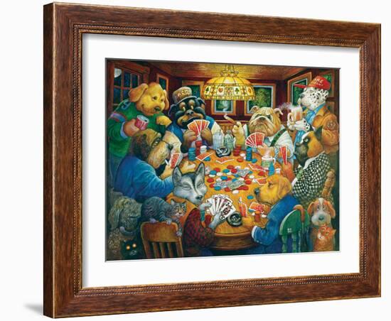 The Poker Club-Bill Bell-Framed Giclee Print