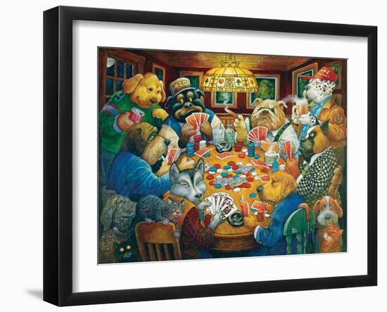 The Poker Club-Bill Bell-Framed Giclee Print