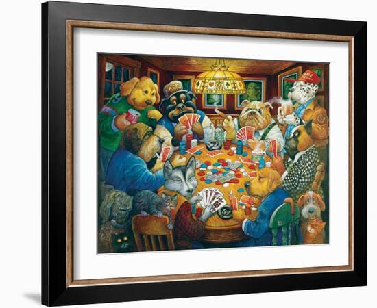 The Poker Club-Bill Bell-Framed Giclee Print