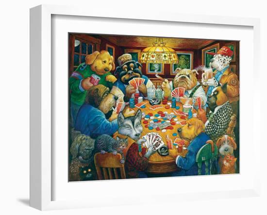 The Poker Club-Bill Bell-Framed Giclee Print