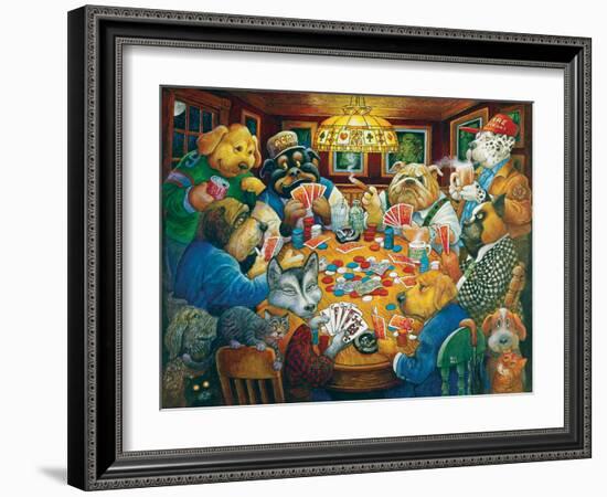 The Poker Club-Bill Bell-Framed Giclee Print