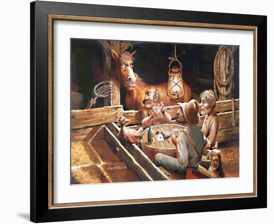 The Poker Hand-Nate Owens-Framed Giclee Print