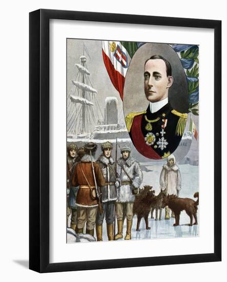 The Polar Expedition of Louis Amedee of Savoy, Duke of Abruzzi (1873-1933) Prince, Mountaineer, Sai-Tancredi Scarpelli-Framed Giclee Print