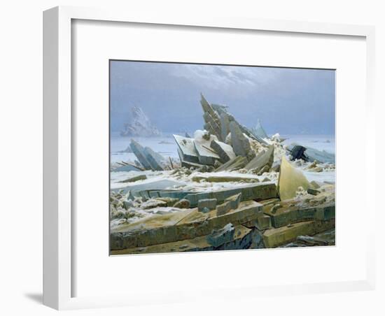 The Polar Sea, 1824-Caspar David Friedrich-Framed Giclee Print