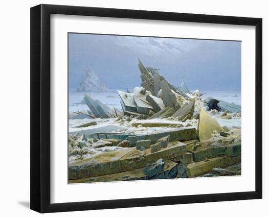 The Polar Sea, 1824-Caspar David Friedrich-Framed Giclee Print