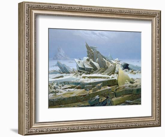 The Polar Sea, 1824-Caspar David Friedrich-Framed Giclee Print