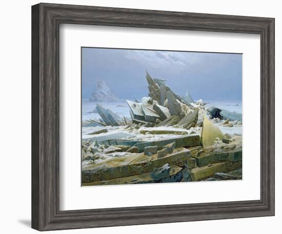 The Polar Sea, 1824-Caspar David Friedrich-Framed Giclee Print