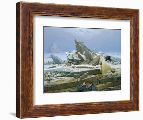 The Polar Sea, 1824-Caspar David Friedrich-Framed Giclee Print