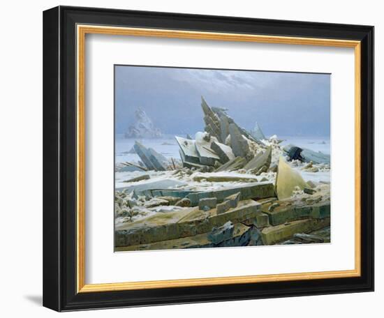 The Polar Sea, 1824-Caspar David Friedrich-Framed Giclee Print