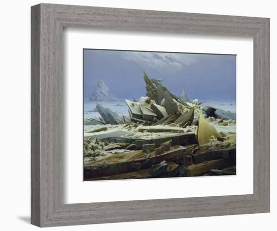 The Polar Sea (The Failed Hope), about 1823/24-Caspar David Friedrich-Framed Giclee Print