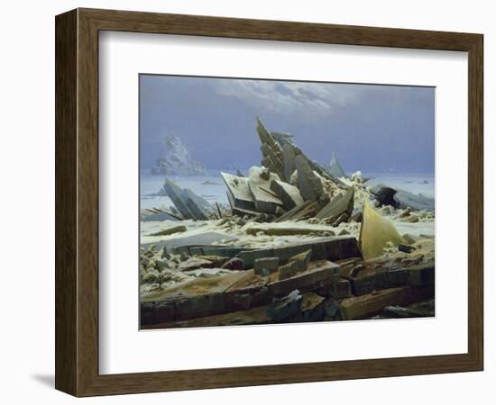 The Polar Sea (The Failed Hope), about 1823/24-Caspar David Friedrich-Framed Giclee Print