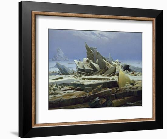 The Polar Sea (The Failed Hope), about 1823/24-Caspar David Friedrich-Framed Giclee Print