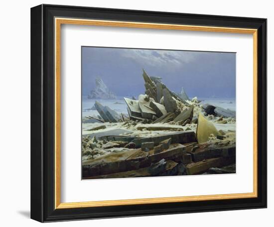 The Polar Sea (The Failed Hope), about 1823/24-Caspar David Friedrich-Framed Giclee Print