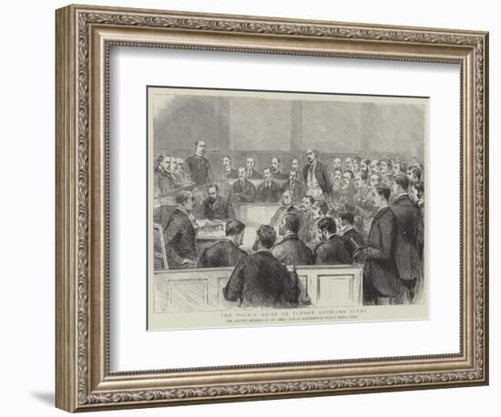 The Police Raids on London Gambling Clubs-null-Framed Giclee Print