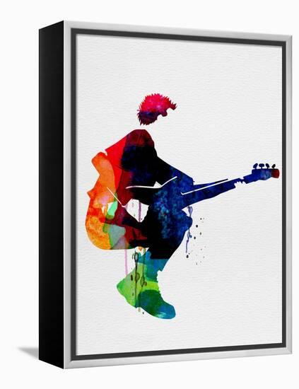 The Police Watercolor-Lora Feldman-Framed Stretched Canvas