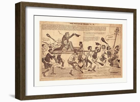 The Political Drama. No. 61. Old Grill Among the Paddies-null-Framed Giclee Print