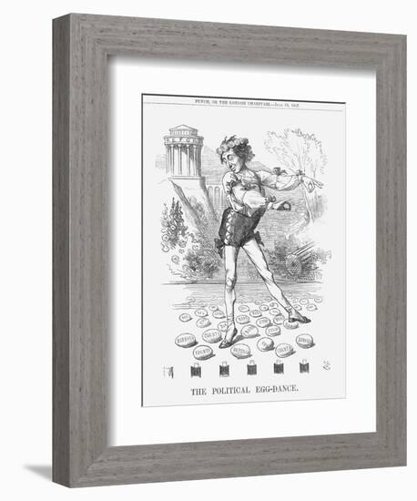 The Political Egg-Dance, 1867-John Tenniel-Framed Giclee Print