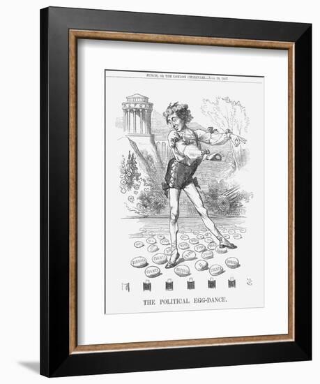 The Political Egg-Dance, 1867-John Tenniel-Framed Giclee Print