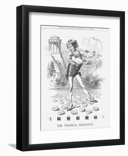 The Political Egg-Dance, 1867-John Tenniel-Framed Giclee Print