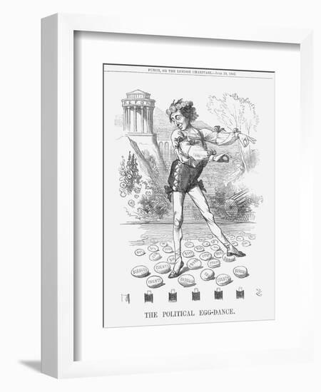 The Political Egg-Dance, 1867-John Tenniel-Framed Giclee Print
