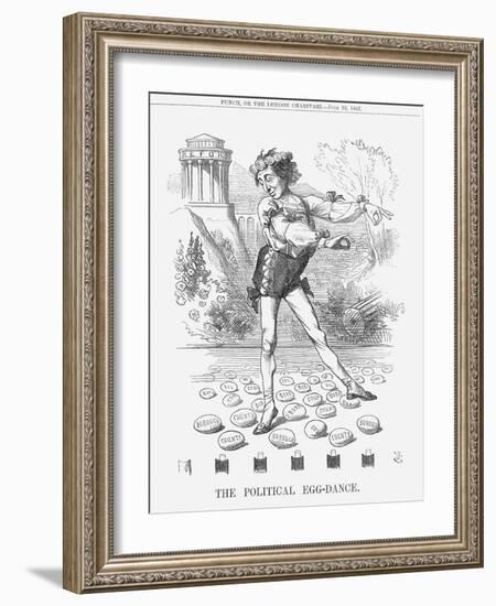 The Political Egg-Dance, 1867-John Tenniel-Framed Giclee Print