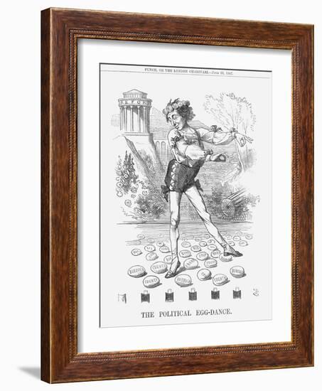 The Political Egg-Dance, 1867-John Tenniel-Framed Giclee Print