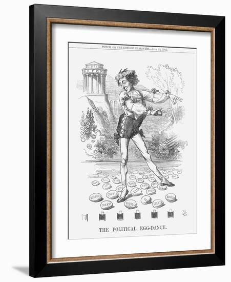 The Political Egg-Dance, 1867-John Tenniel-Framed Giclee Print