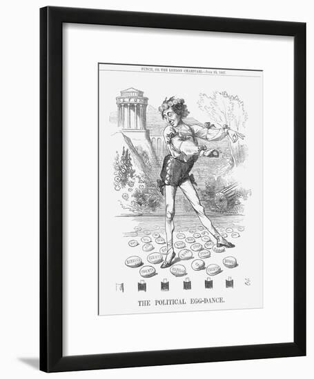 The Political Egg-Dance, 1867-John Tenniel-Framed Giclee Print