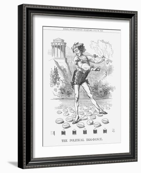 The Political Egg-Dance, 1867-John Tenniel-Framed Giclee Print