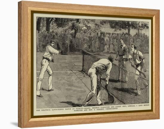 The Political Lawn-Tennis Match at Prince'S-null-Framed Premier Image Canvas