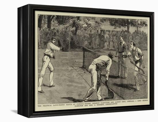 The Political Lawn-Tennis Match at Prince'S-null-Framed Premier Image Canvas