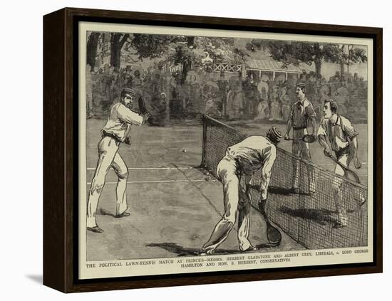 The Political Lawn-Tennis Match at Prince'S-null-Framed Premier Image Canvas