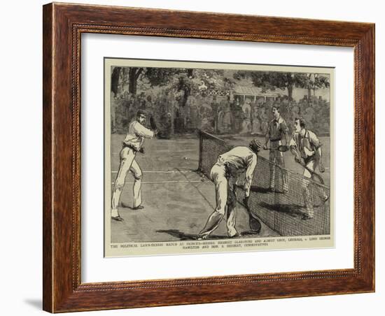 The Political Lawn-Tennis Match at Prince'S-null-Framed Giclee Print