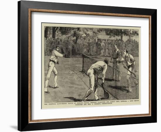 The Political Lawn-Tennis Match at Prince'S-null-Framed Giclee Print