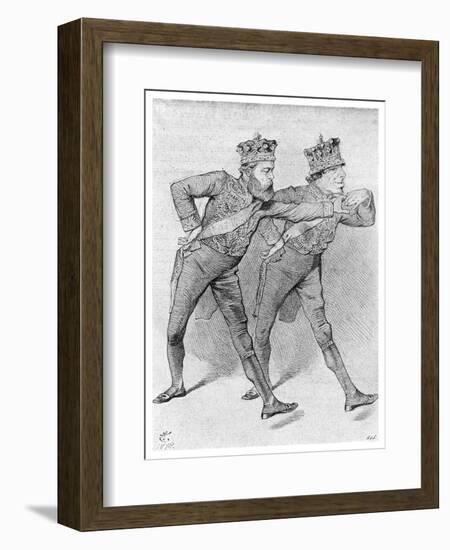 The Political Pas De Deux, 1878-null-Framed Giclee Print