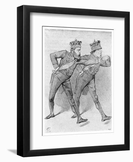 The Political Pas De Deux, 1878-null-Framed Giclee Print