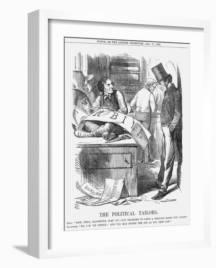 The Political Tailors, 1867-John Tenniel-Framed Giclee Print