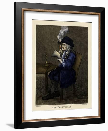 The Politician by William Hogarth-William Hogarth-Framed Giclee Print