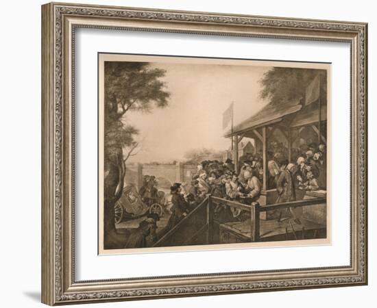 'The Polling', Plate III from 'The Humours of an Election', 1757-William Hogarth-Framed Giclee Print