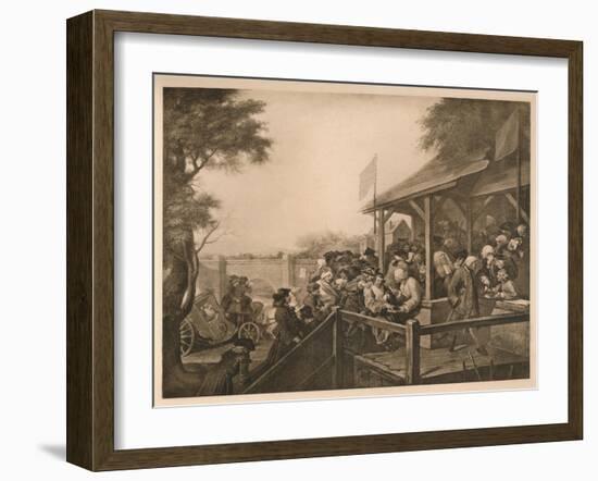 'The Polling', Plate III from 'The Humours of an Election', 1757-William Hogarth-Framed Giclee Print