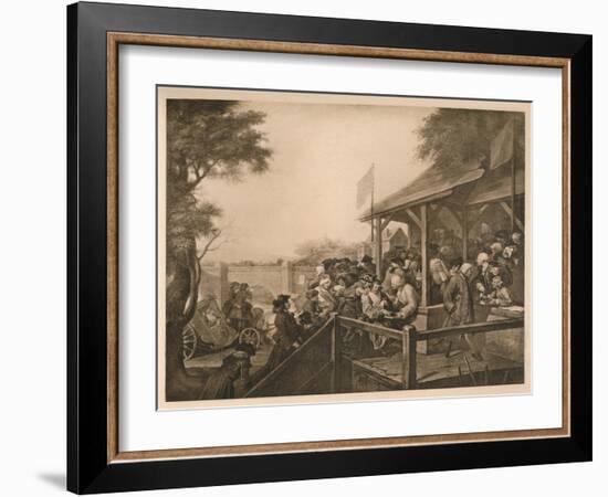 'The Polling', Plate III from 'The Humours of an Election', 1757-William Hogarth-Framed Giclee Print