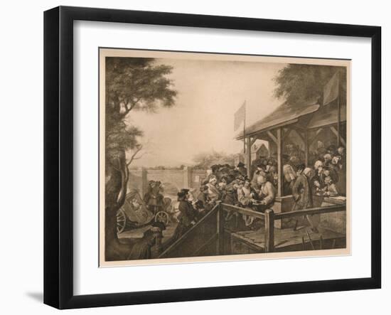 'The Polling', Plate III from 'The Humours of an Election', 1757-William Hogarth-Framed Giclee Print