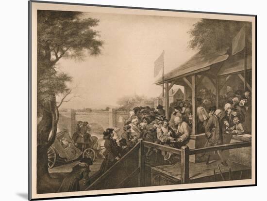 'The Polling', Plate III from 'The Humours of an Election', 1757-William Hogarth-Mounted Giclee Print