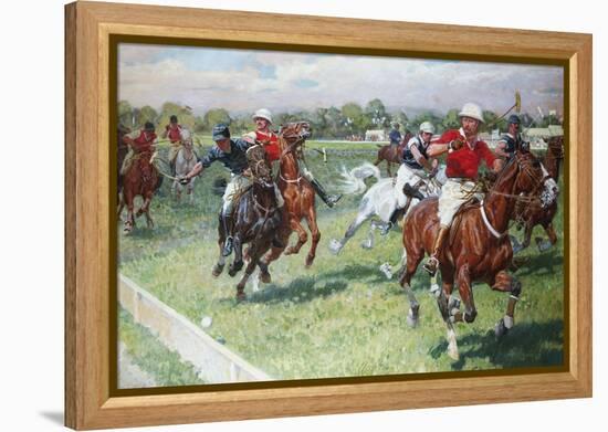 The Polo Game-Ludwig Koch-Framed Premier Image Canvas